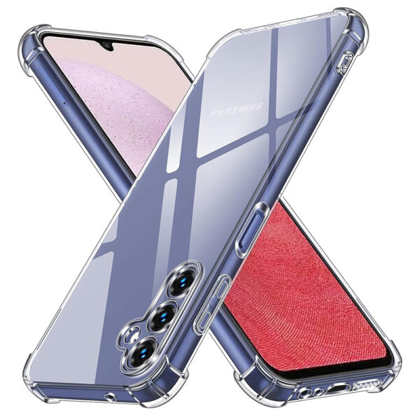 Husa de silicon pentru Samsung Galaxy A14 4G / A14 5G, Slim Anti-Soc, TPU, Potrivire perfecta, Flexibil, Durabil, Colturi rezistente la impact, Transparenta completa