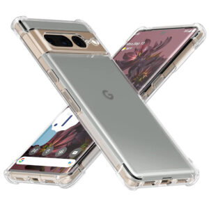 Husa de silicon pentru Google Pixel 7 Pro, Slim Anti-Soc, TPU, Potrivire perfecta, Flexibil, Durabil, Colturi rezistente la impact, Transparenta completa