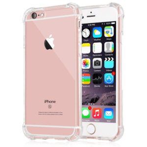 Husa de silicon pentru iPhone 6/ 6S, Slim Anti-Soc, TPU, Potrivire perfecta, Flexibil, Durabil, Colturi rezistente la impact, Transparenta completa