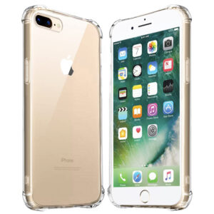 Husa de silicon pentru iPhone 7 Plus / 8 Plus, Slim Anti-Soc, TPU, Potrivire perfecta, Flexibil, Durabil, Colturi rezistente la impact, Transparenta completa