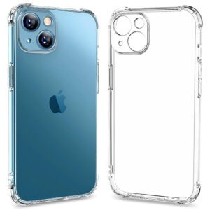 Husa de silicon pentru iPhone 13, Slim Anti-Soc, TPU, Potrivire perfecta, Flexibil, Durabil, Colturi rezistente la impact, Transparenta completa