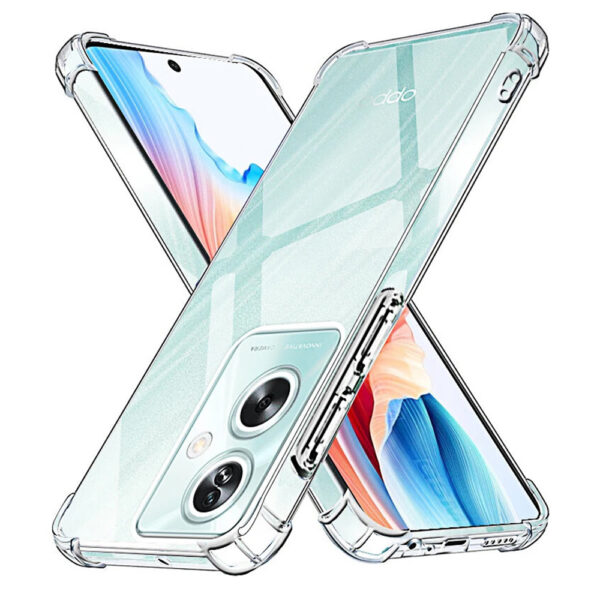 Husa de silicon pentru Oppo A79 5G, Slim Anti-Soc, TPU, Potrivire perfecta, Flexibil, Durabil, Colturi rezistente la impact, Transparenta completa