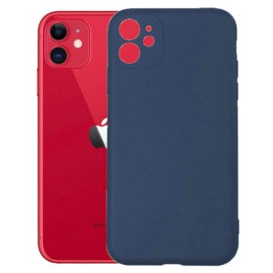 Husa protectie, interior de catifea, compatibila cu Apple iPhone 11, FONIX BloomShield, silicon, margini ridicate, slim, Albastru inchis