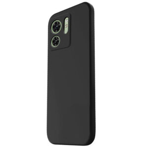 Husa protectie, interior de catifea, compatibila cu Motorola Edge 40, FONIX BloomShield, silicon, margini ridicate, slim, Negru