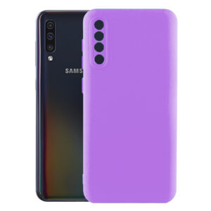 Husa protectie, interior de catifea, compatibila cu Samsung Galaxy A50 / A30s, FONIX BloomShield, silicon, margini ridicate, slim, Mov