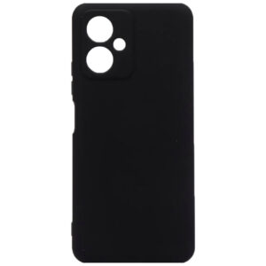 Husa protectie, interior de catifea, compatibila cu Xiaomi Redmi Note 12s 4G, FONIX BloomShield, silicon, margini ridicate, slim, Negru