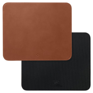 Mousepad Piele ecologica, Spigen, Anti-alunecare, Design ergonomic, Culoare, Maro