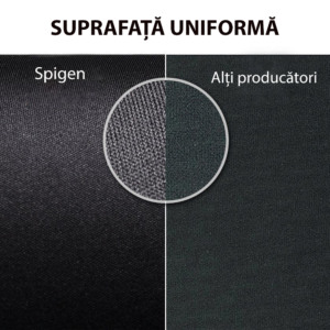 Mousepad material textil, Spigen Regnum, Anti-alunecare, Design ergonomic, Culoare, Negru