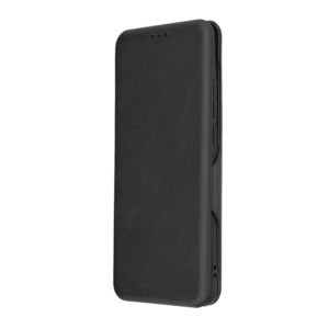 Husa Power Magnet compatibila cu Xiaomi Redmi 10C, Interior catifea, Exterior piele, Tip carte, Suport card, Protectie camere, Inchidere magnetica, Negru