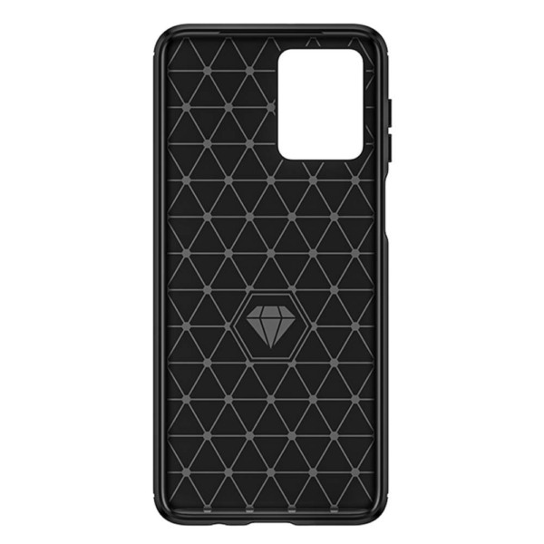 Husa Supreme Carbon compatibila cu Motorola Moto G54, Protectie precisa, Design canelat, Margini ranforsate, Anti-amprente, Negru