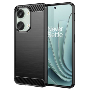 Husa Supreme Carbon compatibila cu OnePlus Nord 3, Protectie precisa, Design canelat, Margini ranforsate, Anti-amprente, Negru