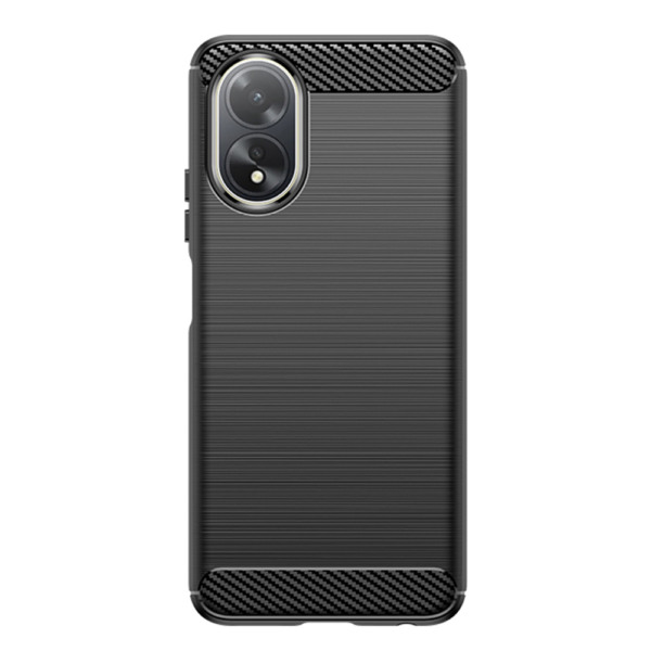 Husa Supreme Carbon compatibila cu Oppo A38, Protectie precisa, Design canelat, Margini ranforsate, Anti-amprente, Negru