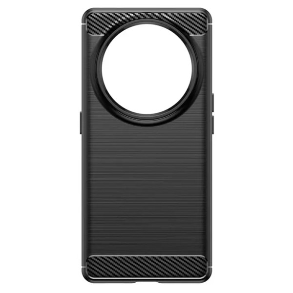 Husa Supreme Carbon compatibila cu Oppo Find X6, Protectie precisa, Design canelat, Margini ranforsate, Anti-amprente, Negru