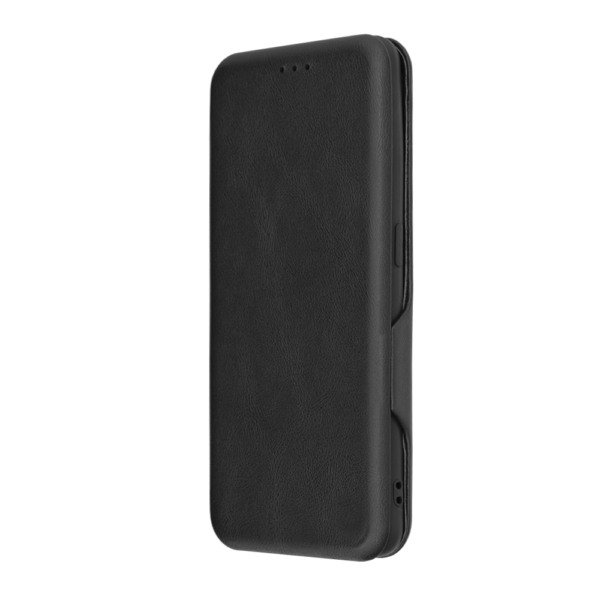 Husa Power Magnet compatibila cu Oppo A74 4G / A95, Interior catifea, Exterior piele, Tip carte, Suport card, Protectie camere, Inchidere magnetica, Negru