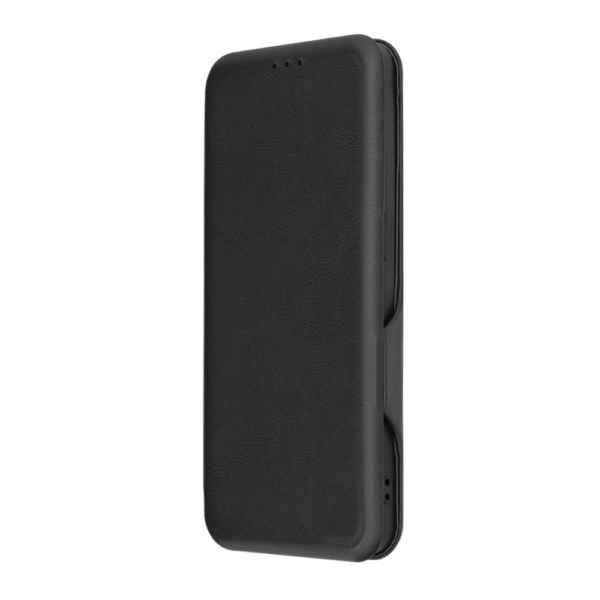 Husa Power Magnet compatibila cu Oppo Reno6 5G, Interior catifea, Exterior piele, Tip carte, Suport card, Protectie camere, Inchidere magnetica, Negru