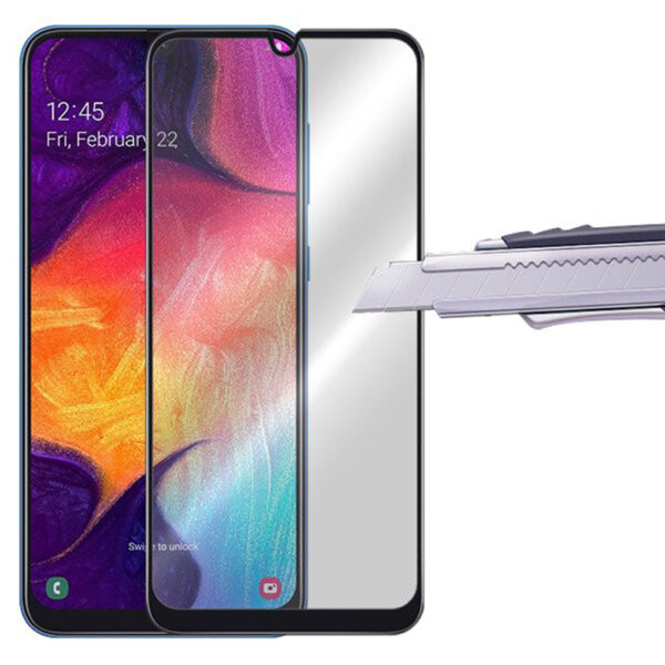 Folie sticla ProElite Protection compatibila cu Samsung Galaxy A50, Ultra Rezistenta, Full Cover, Full Glue, Calitate Premium, Margini negre - 2