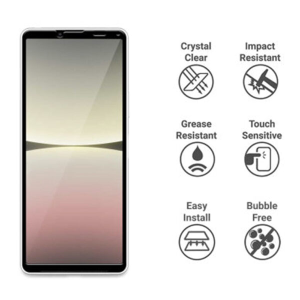 Folie sticla ProElite Protection compatibila cu Sony Xperia 10 V, Ultra Rezistenta, Full Cover, Full Glue, Calitate Premium, Margini negre - 2