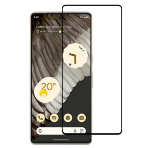 Folie COMANDO Ultra Thin Proof compatibila cu Google Pixel 7 Pro, Rezistenta ridicata la socuri, Acoperire completa a ecranului, Lipici adeziv pe intreaga suprafata, 0,3 mm, Cadru negru