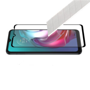 Folie COMANDO Ultra Thin Proof compatibila cu Motorola Moto G10, Rezistenta ridicata la socuri, Acoperire completa a ecranului, Lipici adeziv pe intreaga suprafata, 0,3 mm, Cadru negru - 2