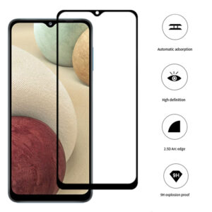 Folie COMANDO Ultra Thin Proof compatibila cu Samsung Galaxy A13, Rezistenta ridicata la socuri, Acoperire completa a ecranului, Lipici adeziv pe intreaga suprafata, 0,3 mm, Cadru negru - 2