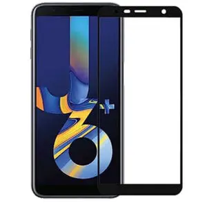 Folie COMANDO Ultra Thin Proof compatibila cu Samsung Galaxy J6 Plus, Rezistenta ridicata la socuri, Acoperire completa a ecranului, Lipici adeziv pe intreaga suprafata, 0,3 mm, Cadru negru