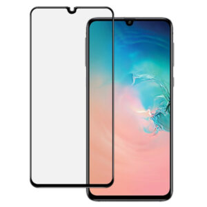 Folie COMANDO Ultra Thin Proof compatibila cu Samsung Galaxy A40, Rezistenta ridicata la socuri, Acoperire completa a ecranului, Lipici adeziv pe intreaga suprafata, 0,3 mm, Cadru negru