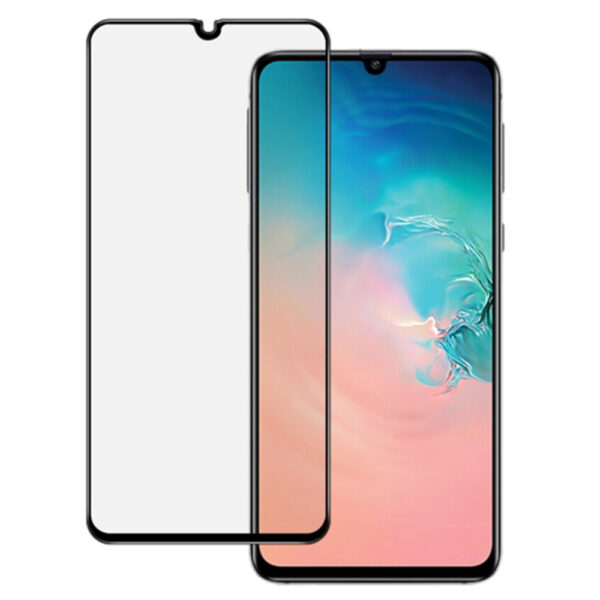 Folie COMANDO Ultra Thin Proof compatibila cu Samsung Galaxy A40, Rezistenta ridicata la socuri, Acoperire completa a ecranului, Lipici adeziv pe intreaga suprafata, 0,3 mm, Cadru negru