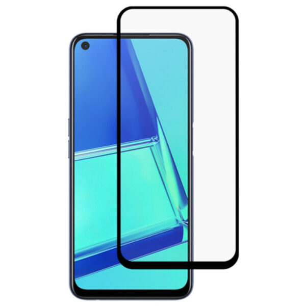 Folie COMANDO Ultra Thin Proof compatibila cu Oppo A72, Rezistenta ridicata la socuri, Acoperire completa a ecranului, Lipici adeziv pe intreaga suprafata, 0,3 mm, Cadru negru