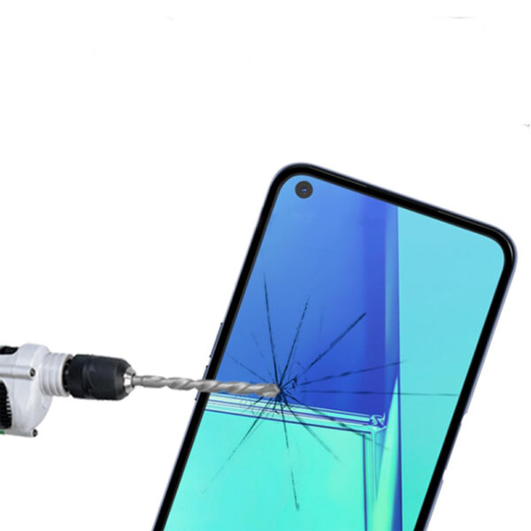 Folie COMANDO Ultra Thin Proof compatibila cu Oppo A72, Rezistenta ridicata la socuri, Acoperire completa a ecranului, Lipici adeziv pe intreaga suprafata, 0,3 mm, Cadru negru - 2