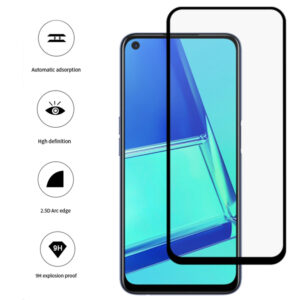 Folie COMANDO Ultra Thin Proof compatibila cu Oppo A72, Rezistenta ridicata la socuri, Acoperire completa a ecranului, Lipici adeziv pe intreaga suprafata, 0,3 mm, Cadru negru - 3