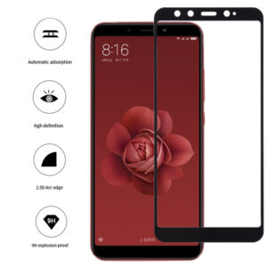 Folie COMANDO Ultra Thin Proof compatibila cu Xiaomi Mi A2, Rezistenta ridicata la socuri, Acoperire completa a ecranului, Lipici adeziv pe intreaga suprafata, 0,3 mm, Cadru negru - 2