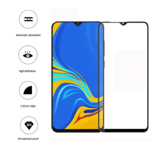 Folie COMANDO Ultra Thin Proof compatibila cu Samsung Galaxy A10, Rezistenta ridicata la socuri, Acoperire completa a ecranului, Lipici adeziv pe intreaga suprafata, 0,3 mm, Cadru negru - 2