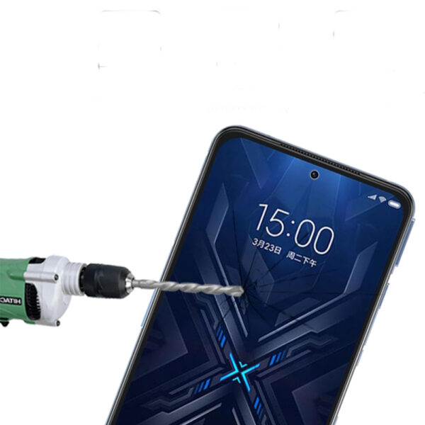 Folie COMANDO Ultra Thin Proof compatibila cu Xiaomi Black Shark 4, Rezistenta ridicata la socuri, Acoperire completa a ecranului, Lipici adeziv pe intreaga suprafata, 0,3 mm, Cadru negru - 3