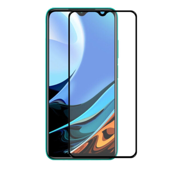 Folie COMANDO Ultra Thin Proof compatibila cu Xiaomi Redmi 9T, Rezistenta ridicata la socuri, Acoperire completa a ecranului, Lipici adeziv pe intreaga suprafata, 0,3 mm, Cadru negru