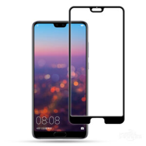 Folie COMANDO Ultra Thin Proof compatibila cu Huawei P20 Pro, Rezistenta ridicata la socuri, Acoperire completa a ecranului, Lipici adeziv pe intreaga suprafata, 0,3 mm, Cadru negru