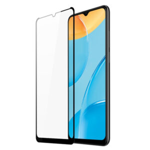 Folie COMANDO Ultra Thin Proof compatibila cu Oppo A15|A15s, Rezistenta ridicata la socuri, Acoperire completa a ecranului, Lipici adeziv pe intreaga suprafata, 0,3 mm, Cadru negru