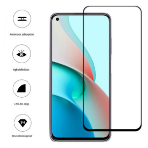 Folie COMANDO Ultra Thin Proof compatibila cu Xiaomi Redmi Note 9, Rezistenta ridicata la socuri, Acoperire completa a ecranului, Lipici adeziv pe intreaga suprafata, 0,3 mm, Cadru negru - 2