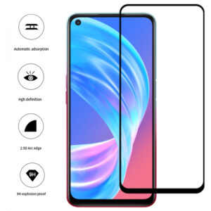 Folie COMANDO Ultra Thin Proof compatibila cu Oppo A53, Rezistenta ridicata la socuri, Acoperire completa a ecranului, Lipici adeziv pe intreaga suprafata, 0,3 mm, Cadru negru - 2