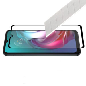 Folie COMANDO Ultra Thin Proof compatibila cu Motorola Moto G30, Rezistenta ridicata la socuri, Acoperire completa a ecranului, Lipici adeziv pe intreaga suprafata, 0,3 mm, Cadru negru - 2