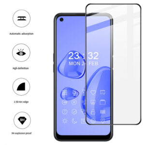 Folie COMANDO Ultra Thin Proof compatibila cu Oppo A54 5G, Rezistenta ridicata la socuri, Acoperire completa a ecranului, Lipici adeziv pe intreaga suprafata, 0,3 mm, Cadru negru - 2