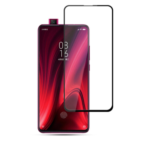 Folie COMANDO Ultra Thin Proof compatibila cu Xiaomi MI 9T, Rezistenta ridicata la socuri, Acoperire completa a ecranului, Lipici adeziv pe intreaga suprafata, 0,3 mm, Cadru negru