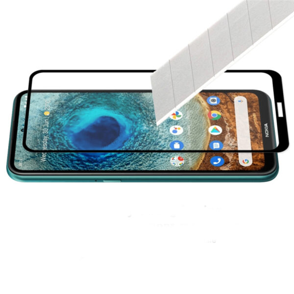 Folie COMANDO Ultra Thin Proof compatibila cu Nokia X20, Rezistenta ridicata la socuri, Acoperire completa a ecranului, Lipici adeziv pe intreaga suprafata, 0,3 mm, Cadru negru - 3