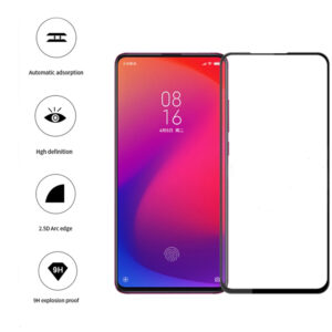 Folie COMANDO Ultra Thin Proof compatibila cu Xiaomi Mi 9T Pro, Rezistenta ridicata la socuri, Acoperire completa a ecranului, Lipici adeziv pe intreaga suprafata, 0,3 mm, Cadru negru - 2