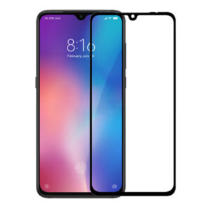 Folie COMANDO Ultra Thin Proof compatibila cu Xiaomi Mi 9, Rezistenta ridicata la socuri, Acoperire completa a ecranului, Lipici adeziv pe intreaga suprafata, 0,3 mm, Cadru negru