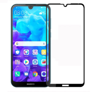 Folie COMANDO Ultra Thin Proof compatibila cu Huawei Y5 (2019), Rezistenta ridicata la socuri, Acoperire completa a ecranului, Lipici adeziv pe intreaga suprafata, 0,3 mm, Cadru negru