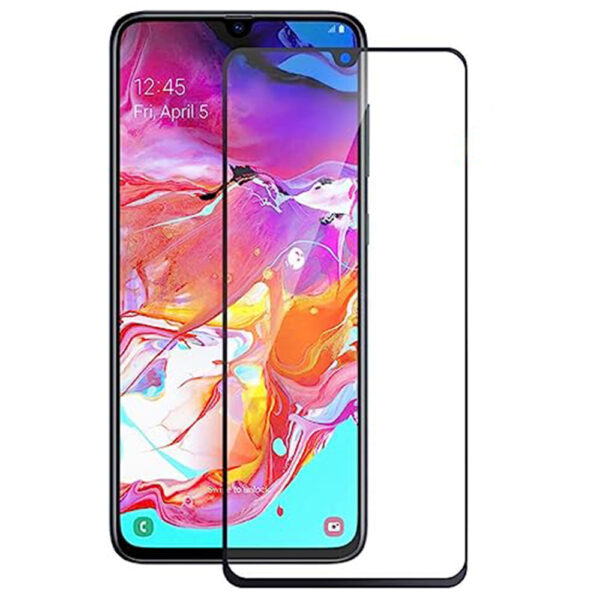 Folie COMANDO Ultra Thin Proof compatibila cu Samsung Galaxy A90, Rezistenta ridicata la socuri, Acoperire completa a ecranului, Lipici adeziv pe intreaga suprafata, 0,3 mm, Cadru negru