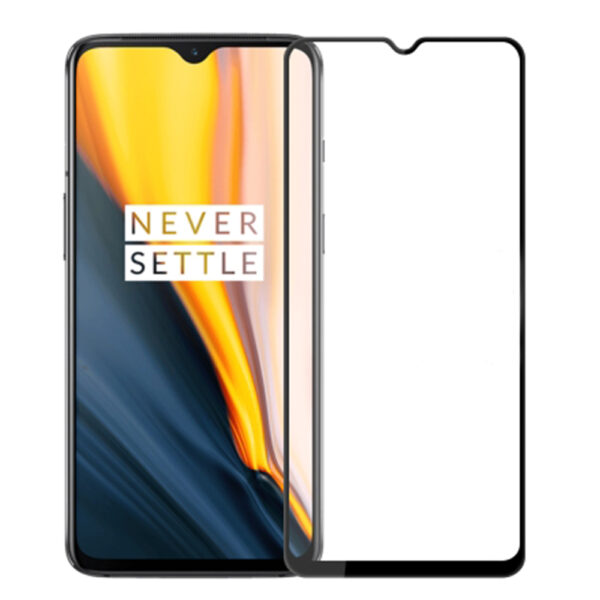 Folie COMANDO Ultra Thin Proof compatibila cu OnePlus 7, Rezistenta ridicata la socuri, Acoperire completa a ecranului, Lipici adeziv pe intreaga suprafata, 0,3 mm, Cadru negru