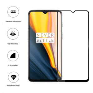 Folie COMANDO Ultra Thin Proof compatibila cu OnePlus 7, Rezistenta ridicata la socuri, Acoperire completa a ecranului, Lipici adeziv pe intreaga suprafata, 0,3 mm, Cadru negru - 2