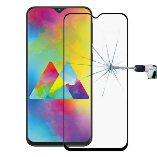 Folie COMANDO Ultra Thin Proof compatibila cu Samsung Galaxy M20, Rezistenta ridicata la socuri, Acoperire completa a ecranului, Lipici adeziv pe intreaga suprafata, 0,3 mm, Cadru negru - 2