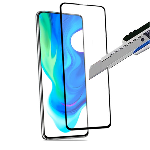 Folie COMANDO Ultra Thin Proof compatibila cu Xiaomi Poco F2 Pro, Rezistenta ridicata la socuri, Acoperire completa a ecranului, Lipici adeziv pe intreaga suprafata, 0,3 mm, Cadru negru - 2